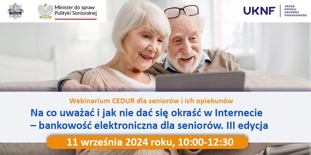 Darmowe webinarium dla seniorów i ich opiekunów – 11 września 2024 roku