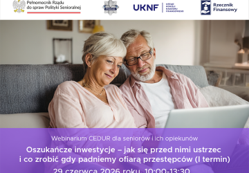 Webinarium dla seniorów i ich opiekunów